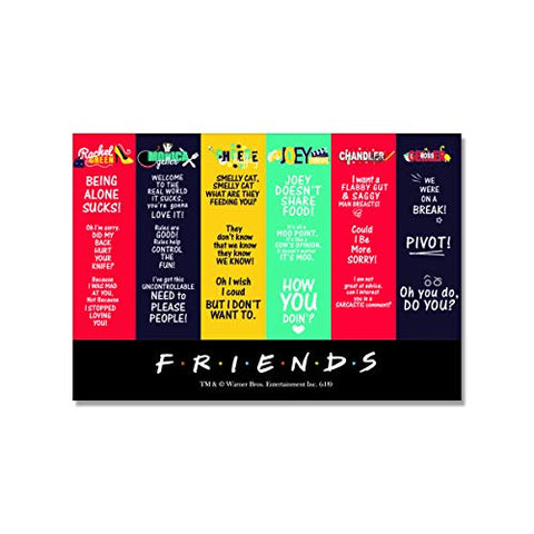 Friends TV Series Character Rectangular Fridge Magnet