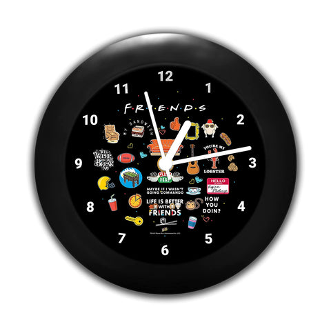 Friends TV Series - New Infographic 2022 Table Clock