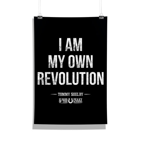 Peaky Blinders - I Am My Own Revolution Design Wall Poster