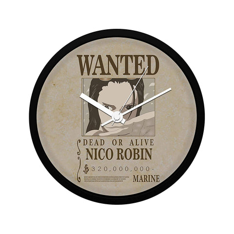 One Piece Nico Robin Wanted Poster - Wall Clock