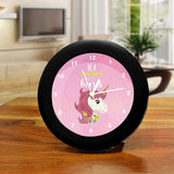 Unicorn Be A Unicorn Design Round Table Clock