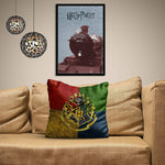 Harry Potter House Crest Satin Cushion Cover