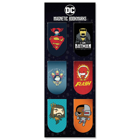 DC Comics -New Magnetic Bookmarks  Pack of 6