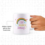 Unicorn - I Don't Believe in Humans Design Coffee Mug