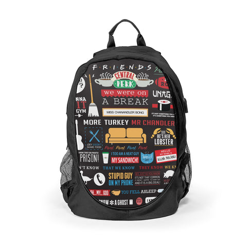 Friends TV Series - Infographic Design Backpack