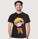 Naruto - Chibi Naruto Design Round Neck T-Shirt