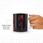 The Batman - Red Hero Design Black Patch Coffee Mug