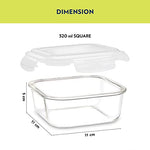 Premium Lunch Box - Microwave, Dishwasher & Freezer Safe | Set of 3 containers | 320 ML Each