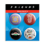 Friends TV Series Combo Pack of 4 Badges