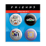 Friends TV Series Combo Pack of 4 Badges