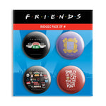 Friends TV Series Combo Pack of 4 Badges