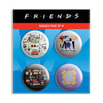 Friends TV Series Combo Pack of 4 Badges