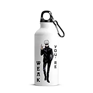 Anime - Gojo Your Are Weak Aluminum Water Bottle
