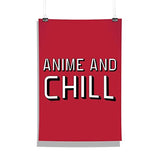 Anime & Chill Design Wall Poster