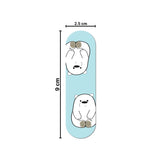 We Bare Bears Decorative Design Pack of 6 Magnetic Bookmarks