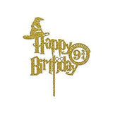 Harry Potter - Decorative Gift Set of (House Crest Flag + Set of 4 Badges + Balloons Set of 20 + Cake Topper + Favorite Muggle Poster)