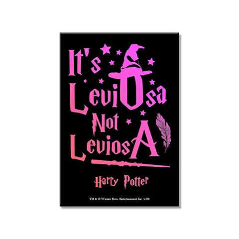 Harry Potter - Leviosa Pink Rectangular Fridge Magnet