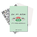 Friends Tv Series - Oh My God Greeting Card With A Pack of 4 Ferrero Rocher Chocolate Set