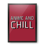 anime and chill poster