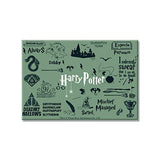 Harry Potter - Infographic Grey Rectangular Fridge Magnet