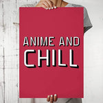 anime and chill poster