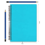 Sky Blue Colored Ruled A5 Wiro Bound Notebooks