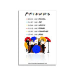 Friends TV Series Combo Pack of 4 Rectangular Fridge Magnet