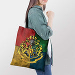 Harry Potter - House crest multicolor Canvas Handbags for Women | Tote Bag