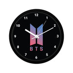 BTS - Gradient Logo Design Wall Clock