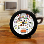 Friends TV Series - Combo Set (1 Doodle Table Clock and 1 A5 Notebook)