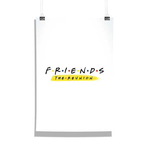 Friends: The Reunion - Logo (White) poster