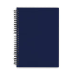 Set Of 6 Navy Blue Ruled A5 Wiro Bound Notebooks
