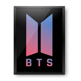 BTS - Gradient Logo Design Wall Poster