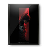 The Batman - Red Hero Design A4 Size Wall Decor Poster (With Frame)