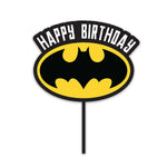 DC Comics - The Batman Logo Happy Birthday Cake Topper