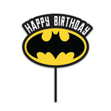 DC Comics - The Batman Logo Happy Birthday Cake Topper