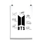 BTS - All Members Autograph Collage Name Poster