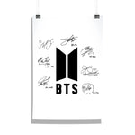 BTS - All Members Autograph Collage Name Poster