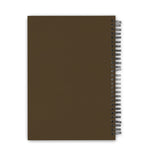 Dark Brown Colorful Ruled A5 Wiro Bound Notebook