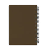 Dark Brown Colorful Ruled A5 Wiro Bound Notebook