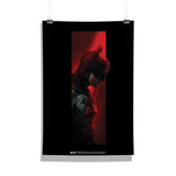 The Batman - Red Hero Design A4 Size Wall Decor Poster (With Frame)