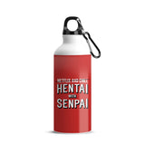 Anime - Hentai with Senpai Aluminum Sports Sipper/Water Bottle I Water Bottle For Kids (750 ml)