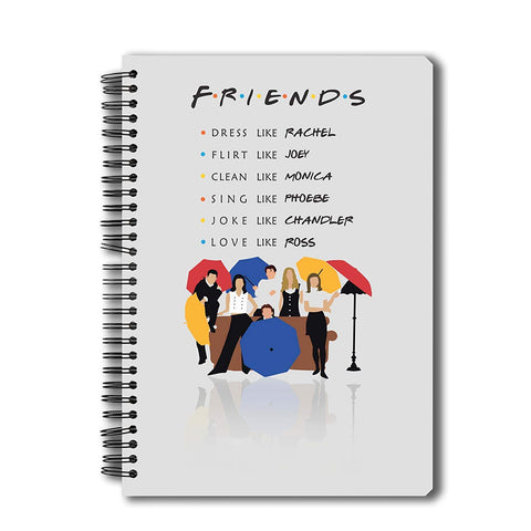 Friends TV Series Umbrella A5 Notebook