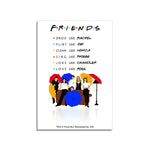 Friends TV Series Pack of 4 Rectangular Fridge Magnet