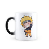 Chibi Naruto White Design Heat Sensitive Magic Coffee Mug