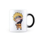 Chibi Naruto White Design Heat Sensitive Magic Coffee Mug
