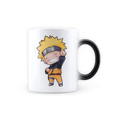 Chibi Naruto White Design Heat Sensitive Magic Coffee Mug