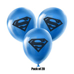 DC Comics - Set of 20 Superman HD Latex Party Balloons.