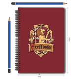Harry Potter Gryffindor Design A5 Ruled Notebook With A Set Of 10 Colorful Fine Writer Pens