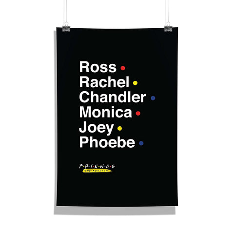 Friends: The Reunion - All Characters List (A) Poster